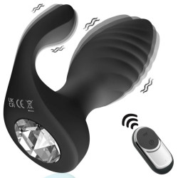 MyPlayToys Plug Vibrant Curved Conik 8 x 3.5cm Noir